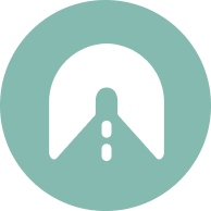 icon of a tunnel